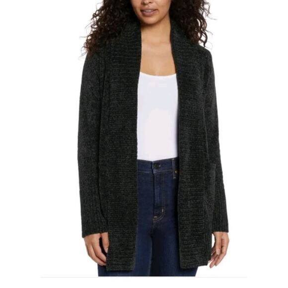 Orvis Ladies' Chenille Cardigan / Size Large‎ / Color Black / New - Picture 1 of 6